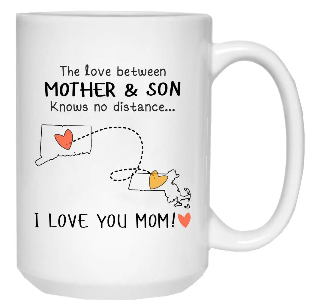 Manual - The love between Mothers and Son Knows no distance 15oz white mug Quote of Things