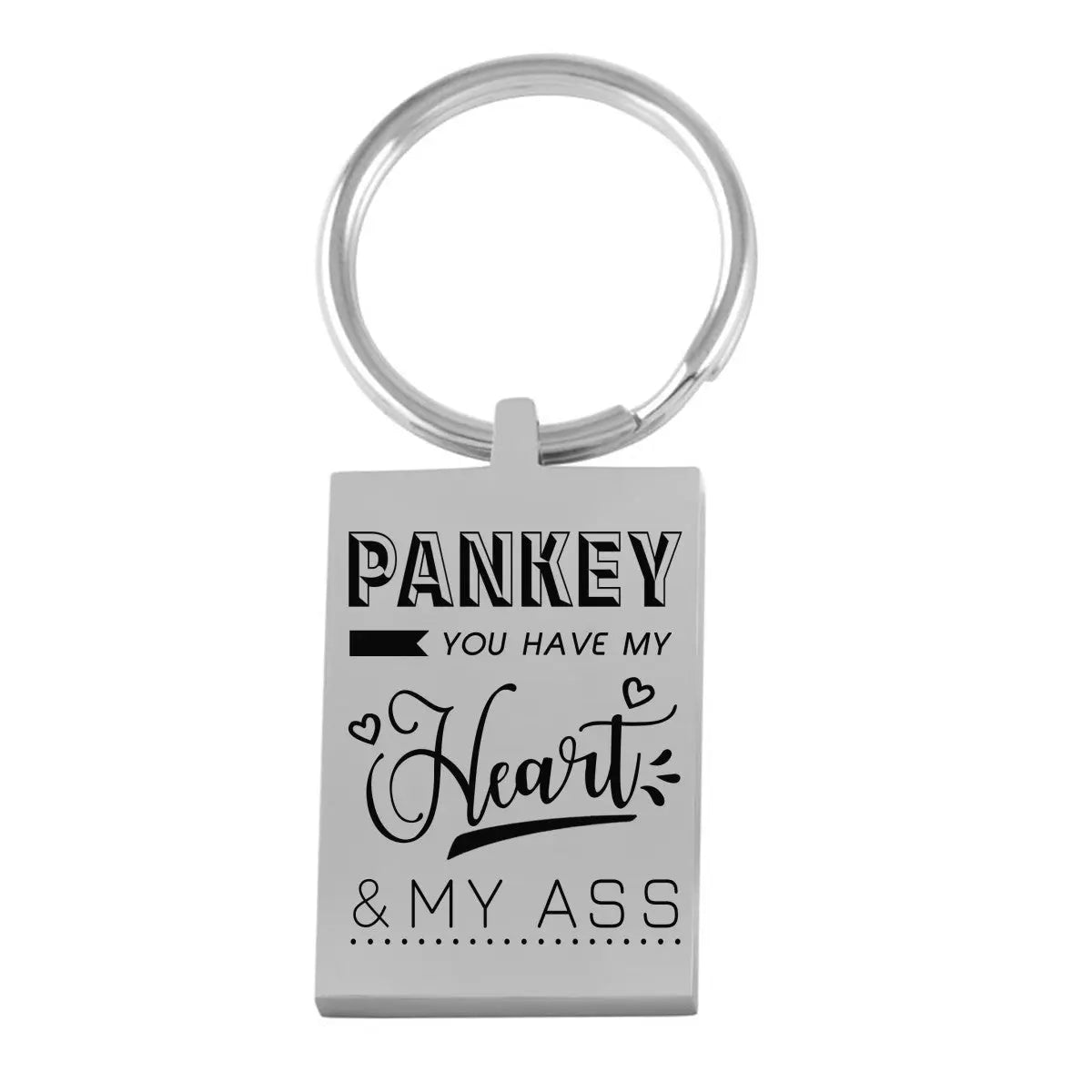 Manual - Keychain Pankey you have my heart &amp; my ass Quote of Things