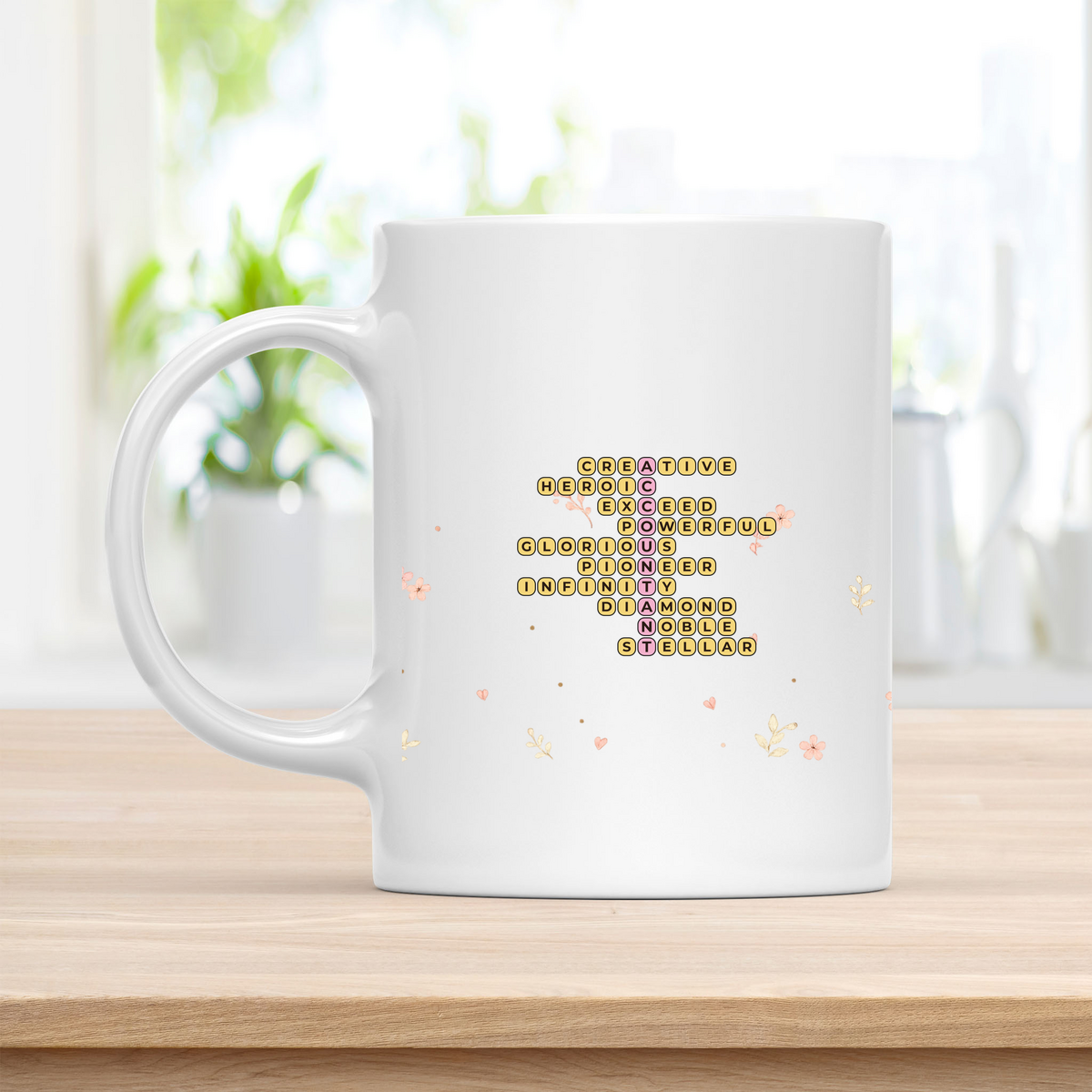 Custom Accountant Crossword Coffee Cup - Tax Season Survival Gift customcat