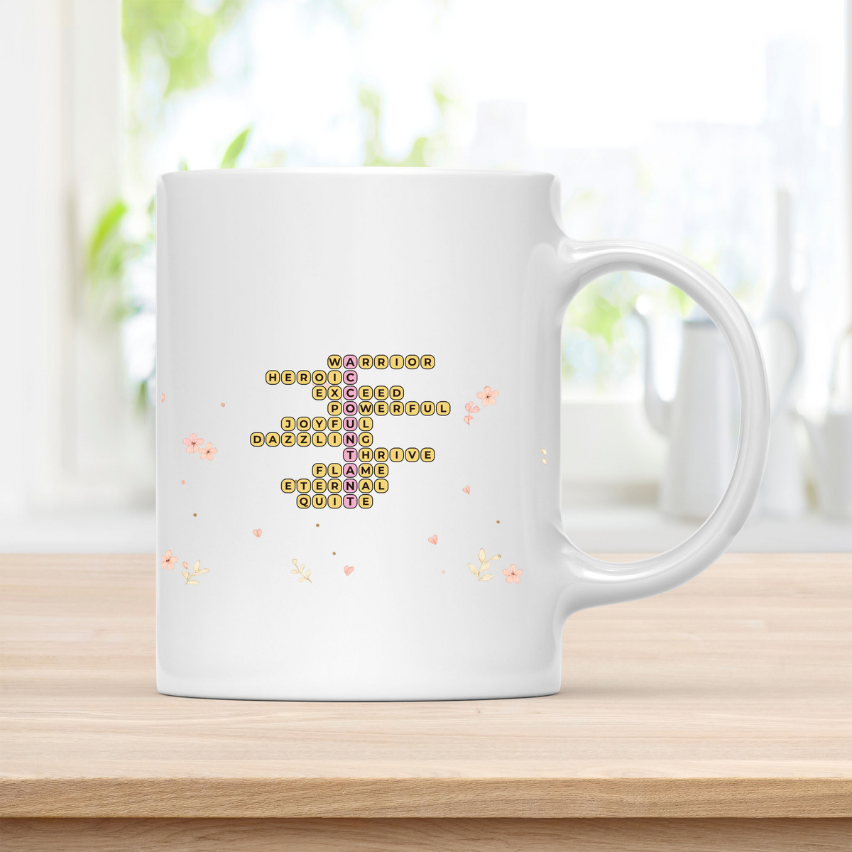 Custom Accountant Crossword Artwork Mug - Corporate Retirement Gift customcat