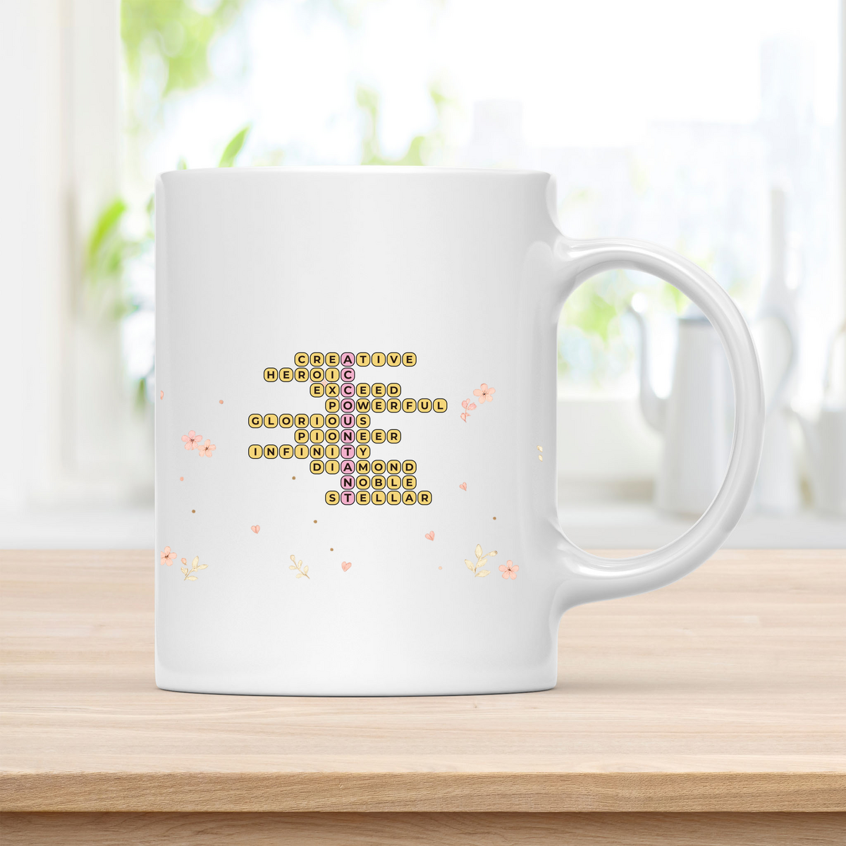 Custom Accountant Crossword Coffee Cup - Tax Season Survival Gift customcat