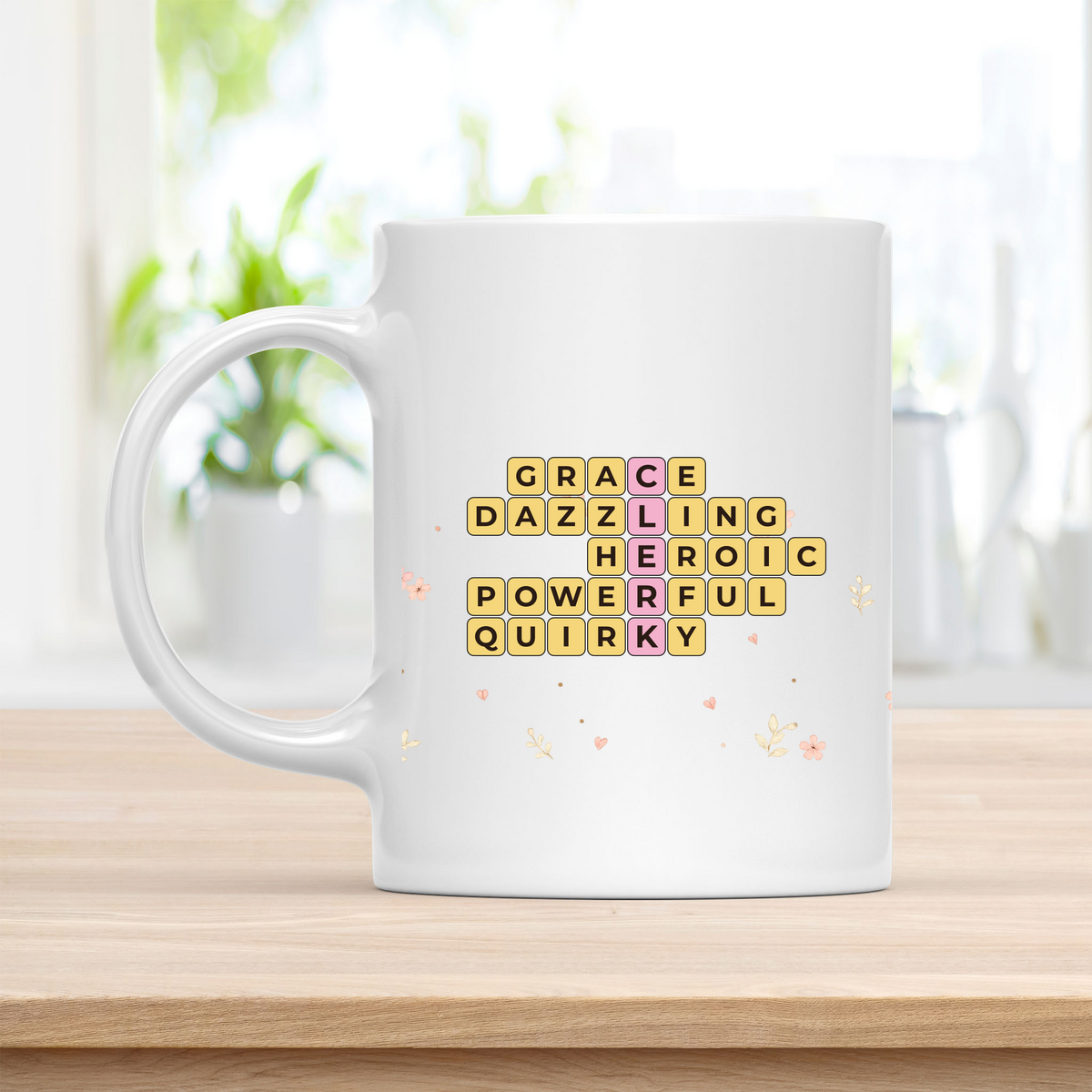 Personalized CLERK Crossword Mug – Heroic Thank You Gift customcat
