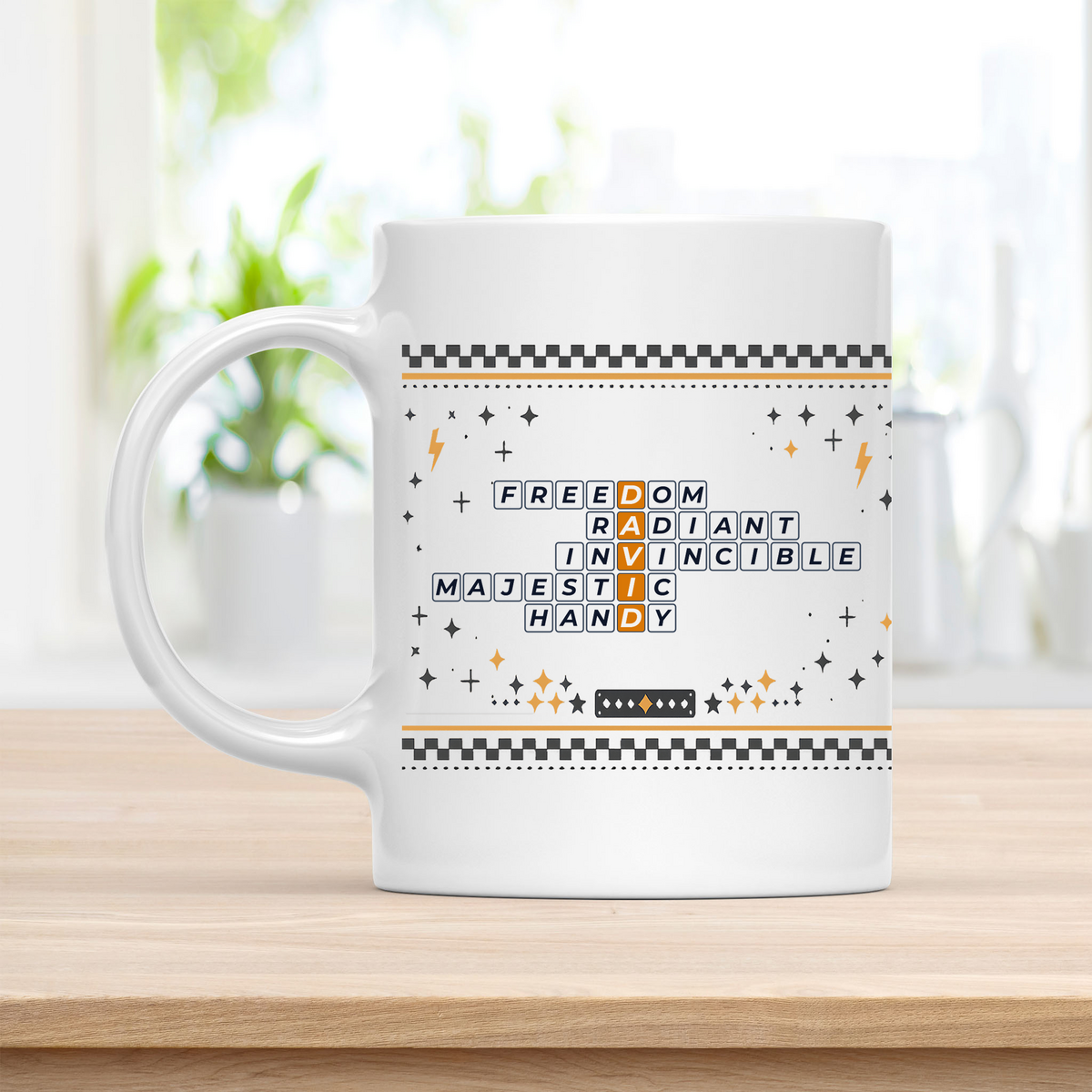 David radiant invincible ceramic mug for your coffee break customcat