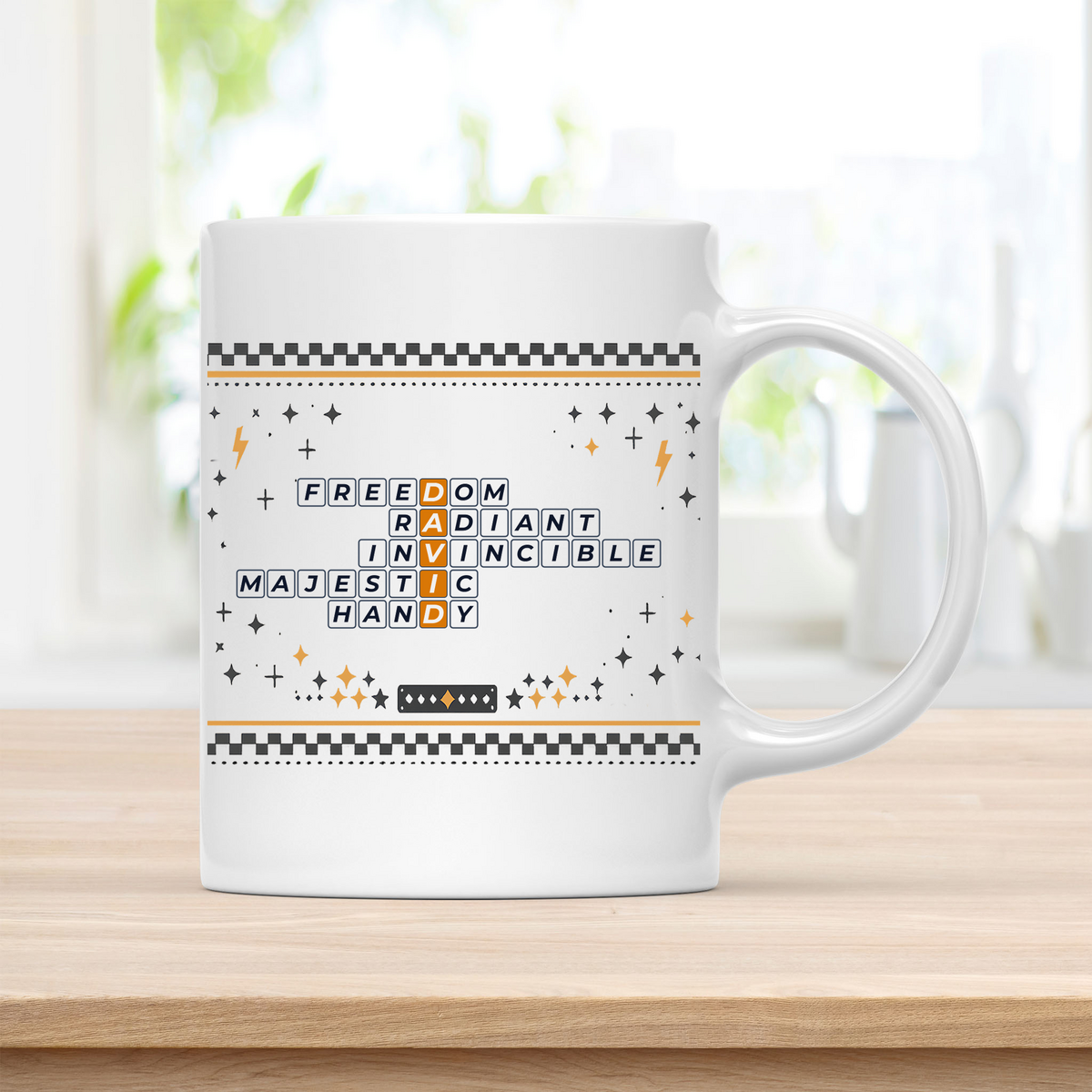 David radiant invincible ceramic mug for your coffee break customcat