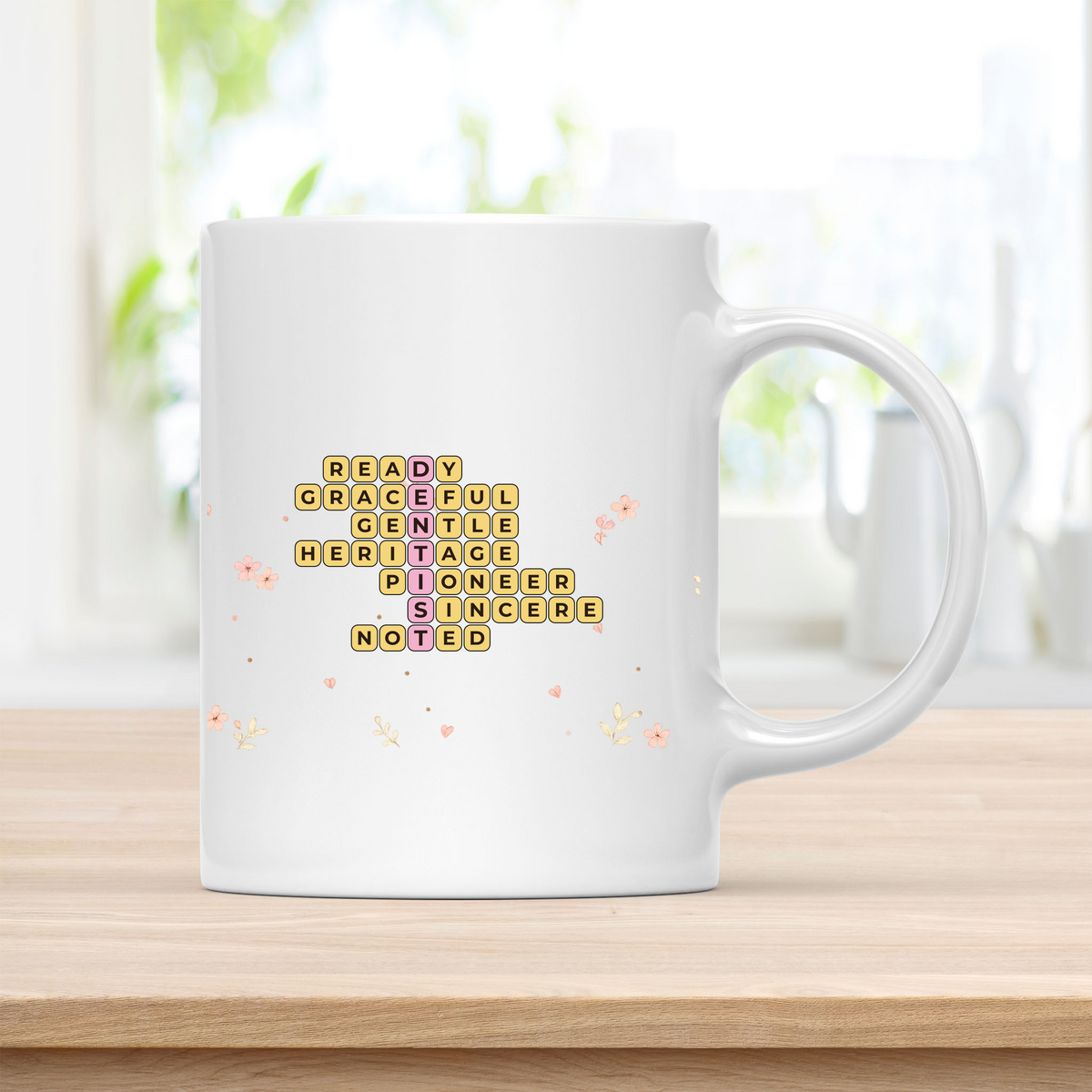 Personalized DENTIST Mom Crossword Cup - Thoughtful Mother's Day Gift customcat