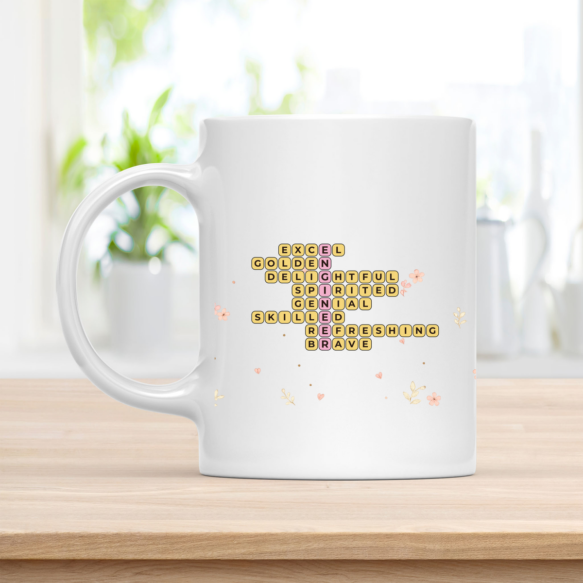 Personalized ENGINEER Crossword Mug – Meaningful Gift for Her customcat