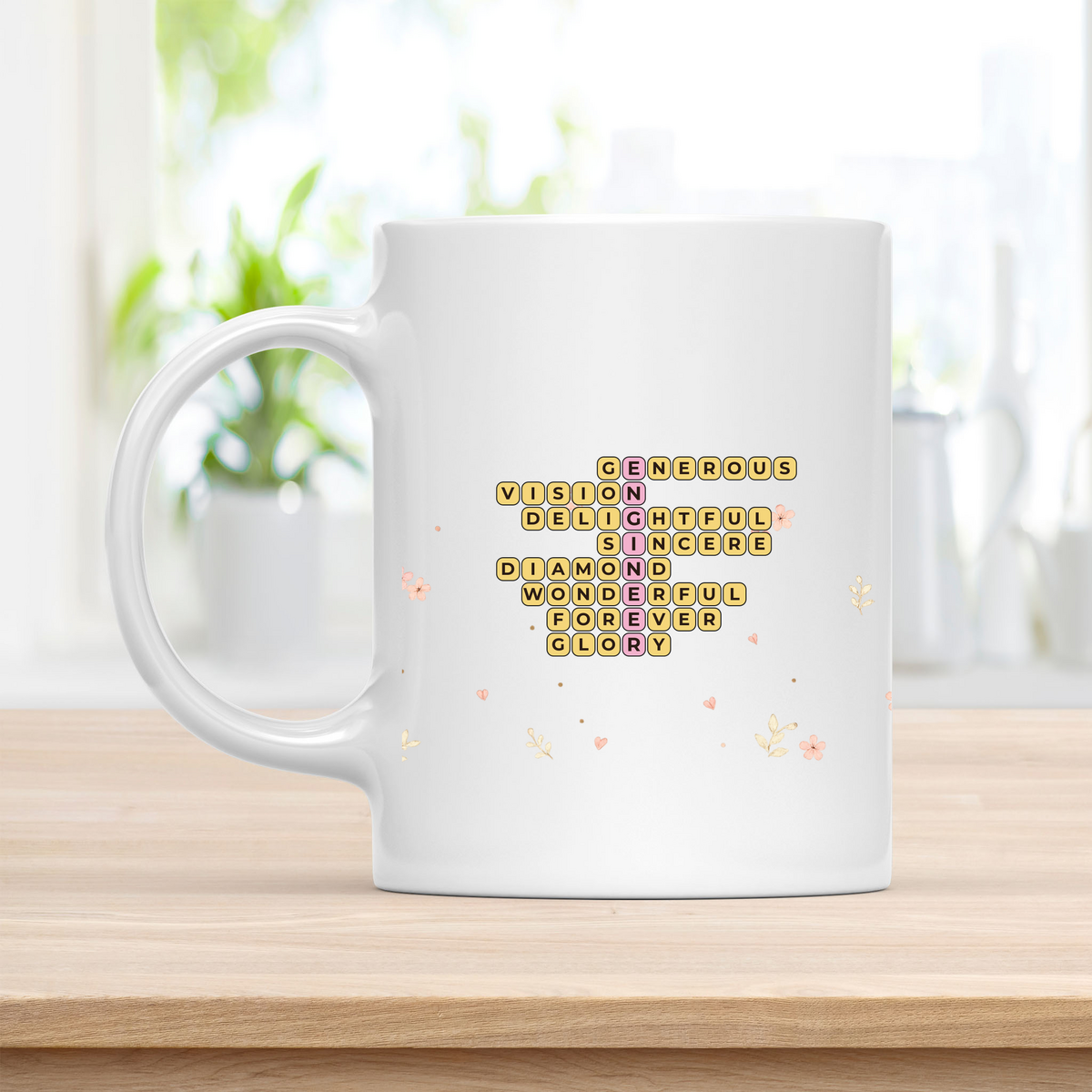 Personalized ENGINEER Crossword Mug – Thoughtful Appreciation Gift customcat