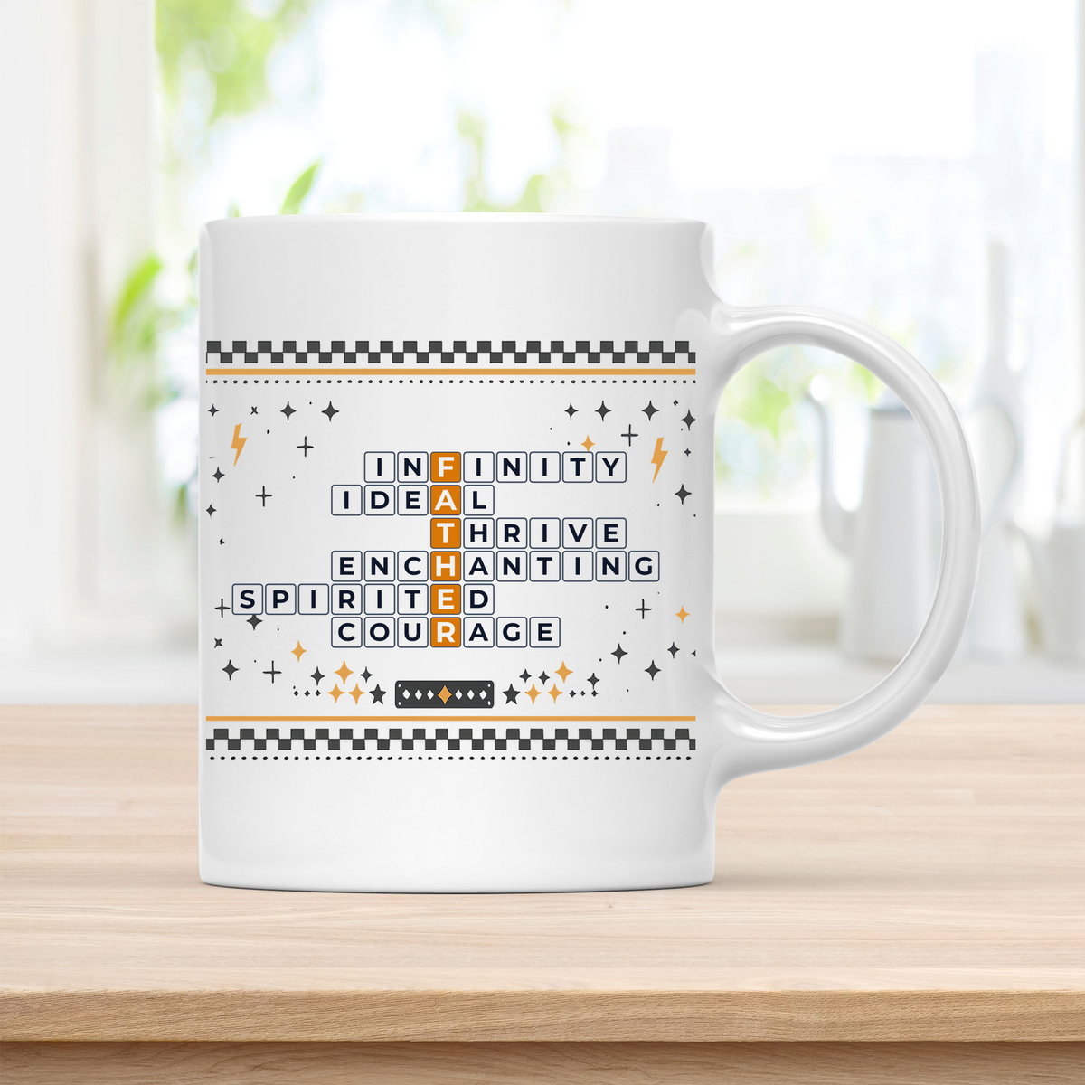 Bring Joy to His Morning with This Cheerful Father Mug customcat