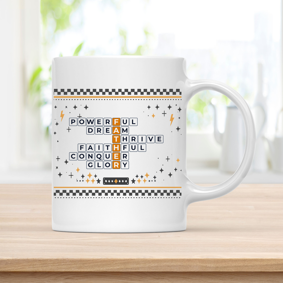 Exceptional Father Mug for Dads of Strength and Vision customcat