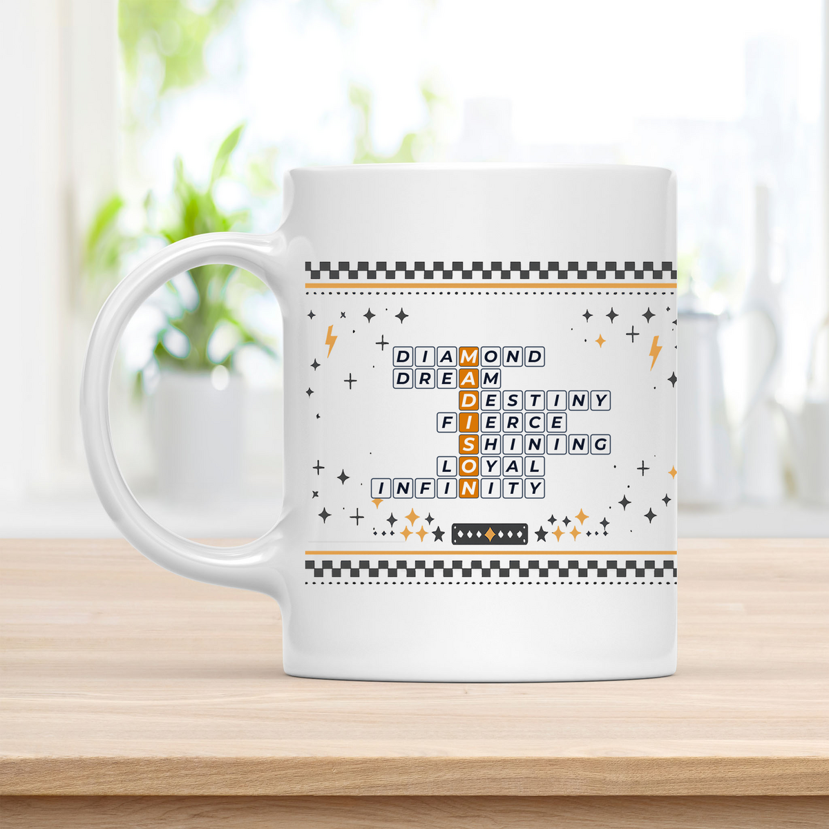 Madison Diamond Dream ceramic mug for a bright home essential customcat