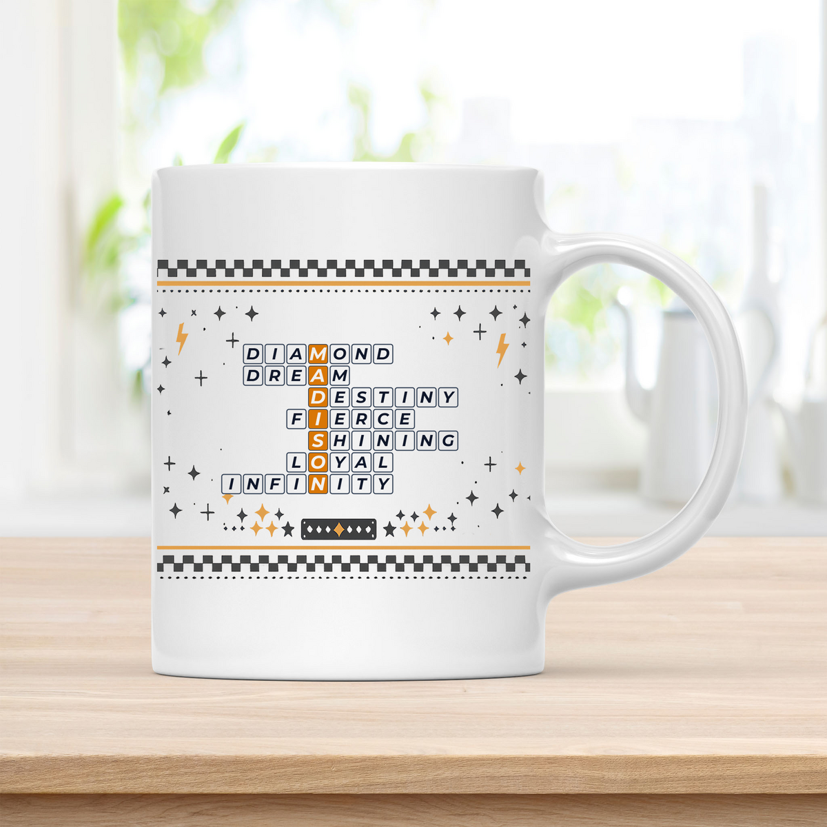 Madison Diamond Dream ceramic mug for a bright home essential customcat