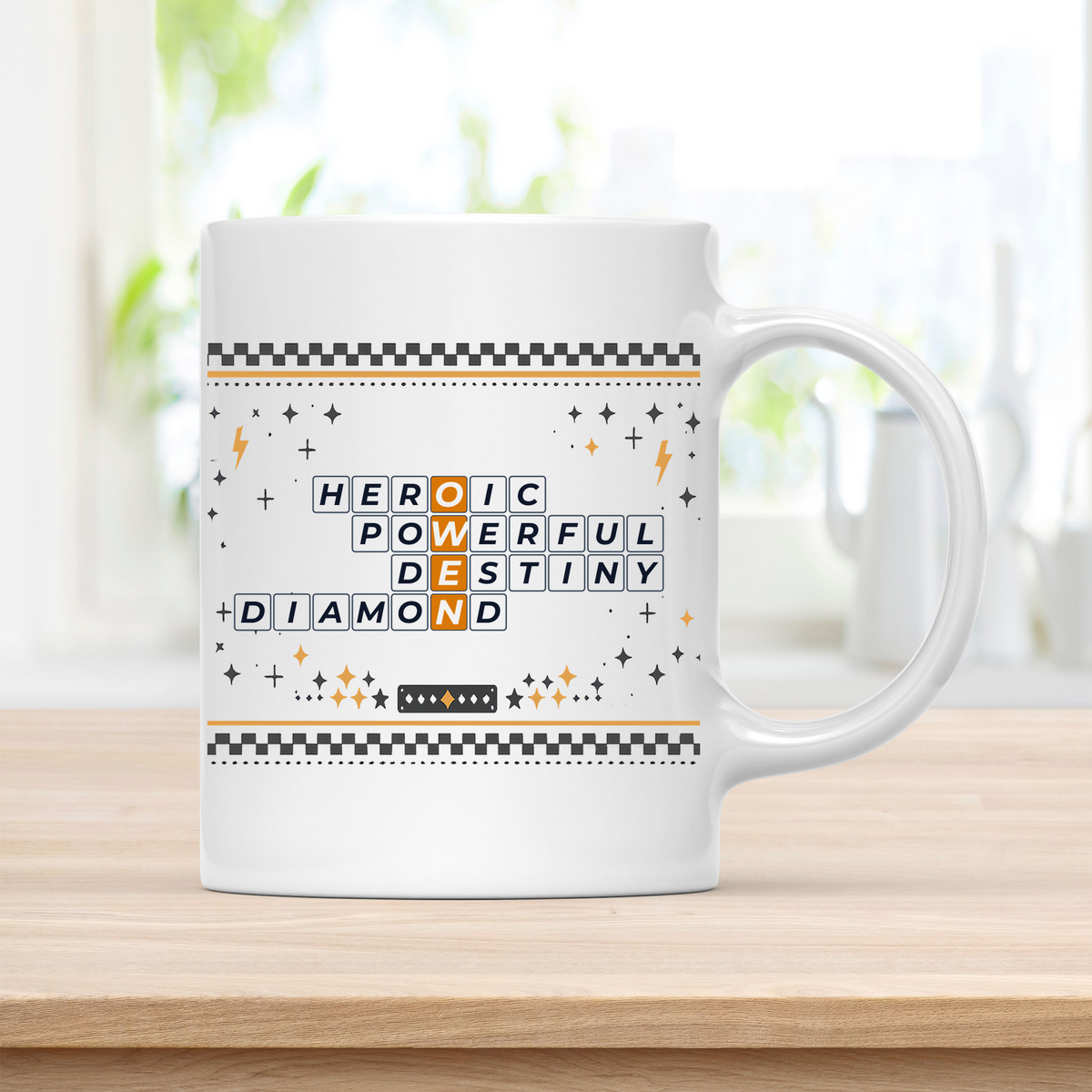 Owen Heroic Powerful ceramic mug 11 ounces for coffee lovers customcat