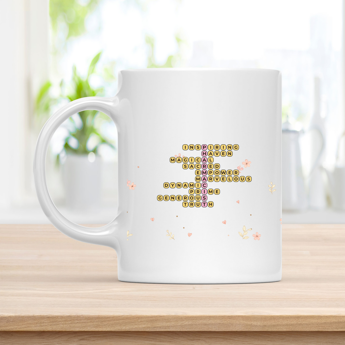Custom Pharmacist Crossword Coffee Cup - Pharmacy Team Appreciation customcat