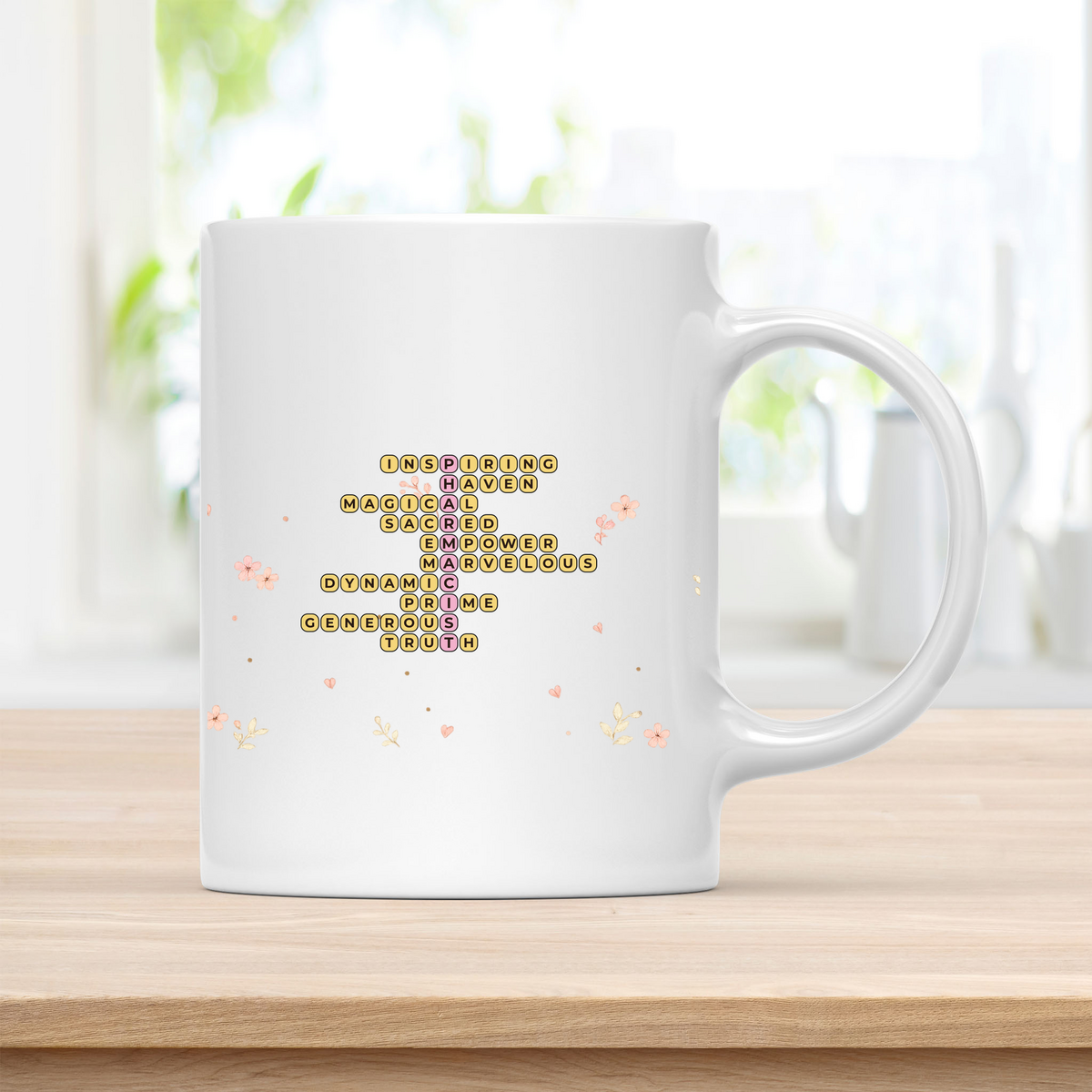 Custom Pharmacist Crossword Coffee Cup - Pharmacy Team Appreciation customcat