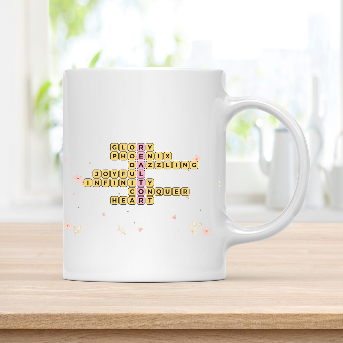 Personalized REALTOR Crossword Mug – Thoughtful Birthday Gift for Her customcat