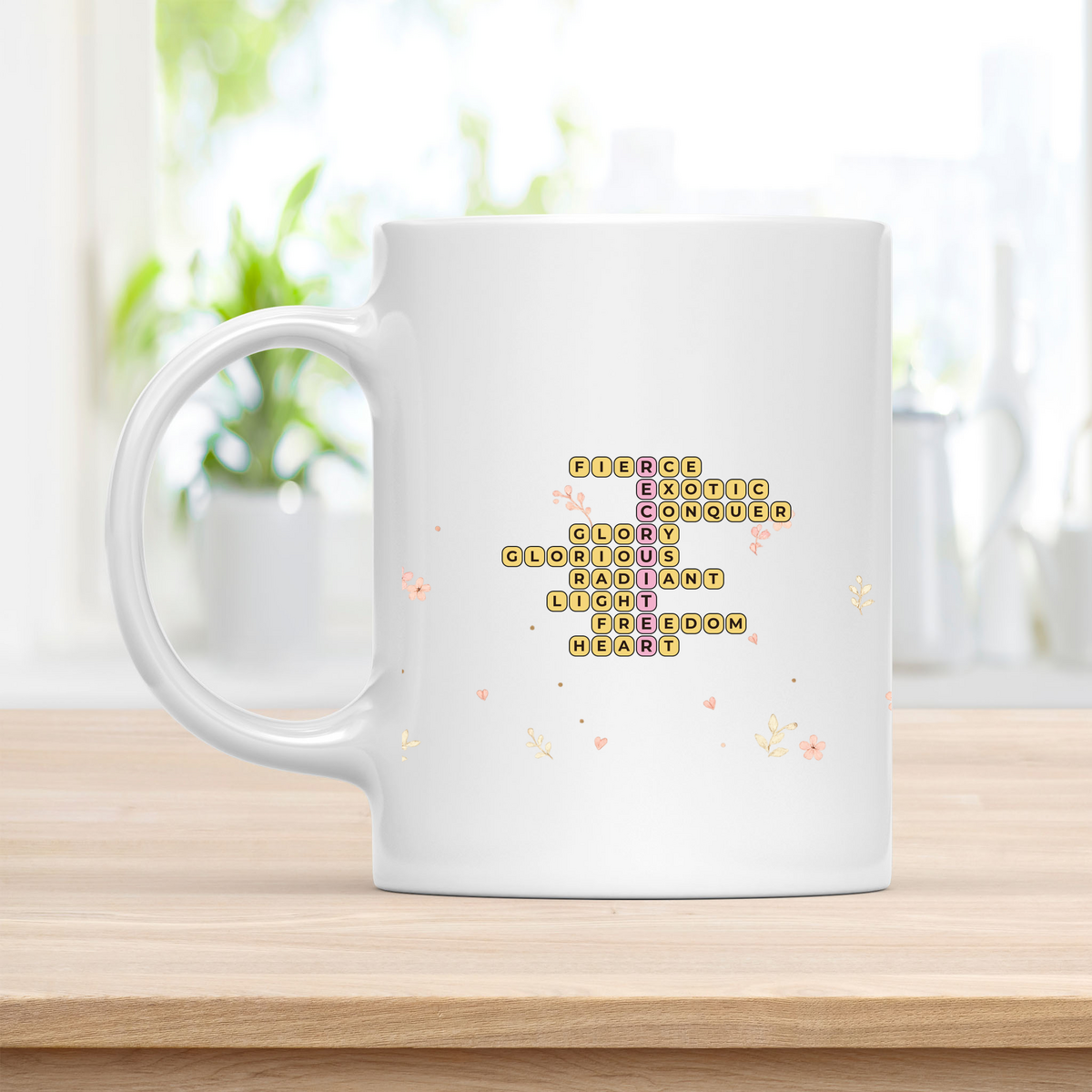 Personalized RECRUITER Crossword Mug – Radiant Birthday Gift customcat