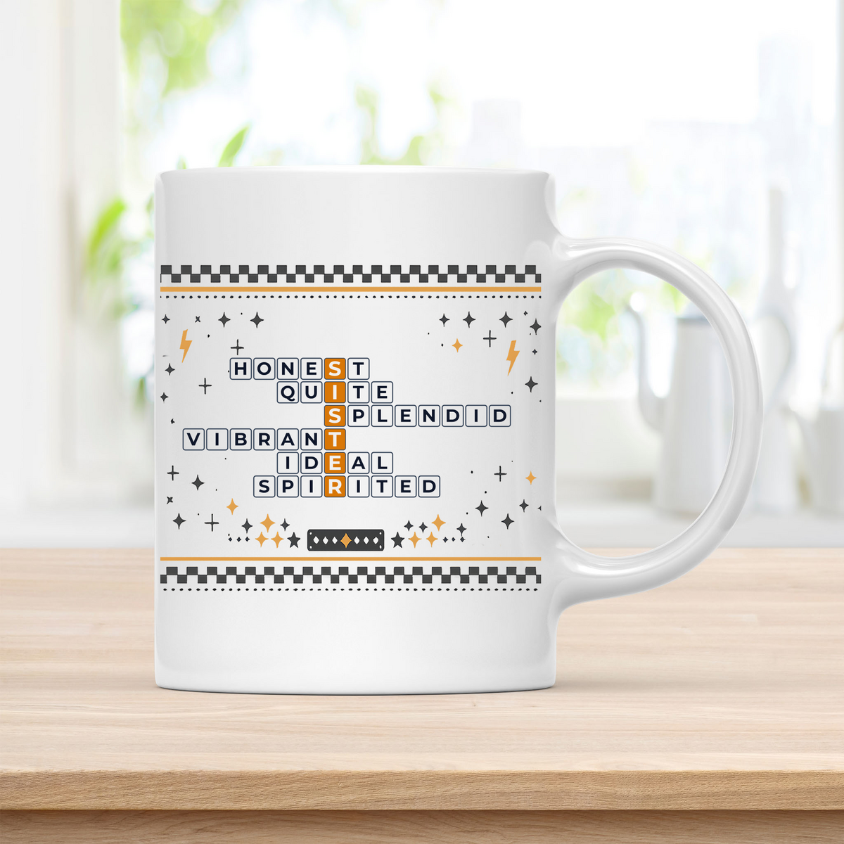 Brighten Her Day Sister Mug with Honest &amp; Vibrant Words customcat