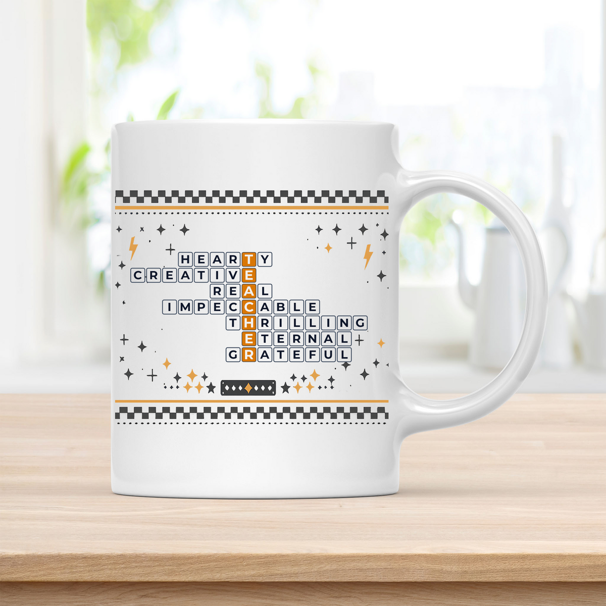 Acknowledge Dedication: Professional Teacher Mug customcat