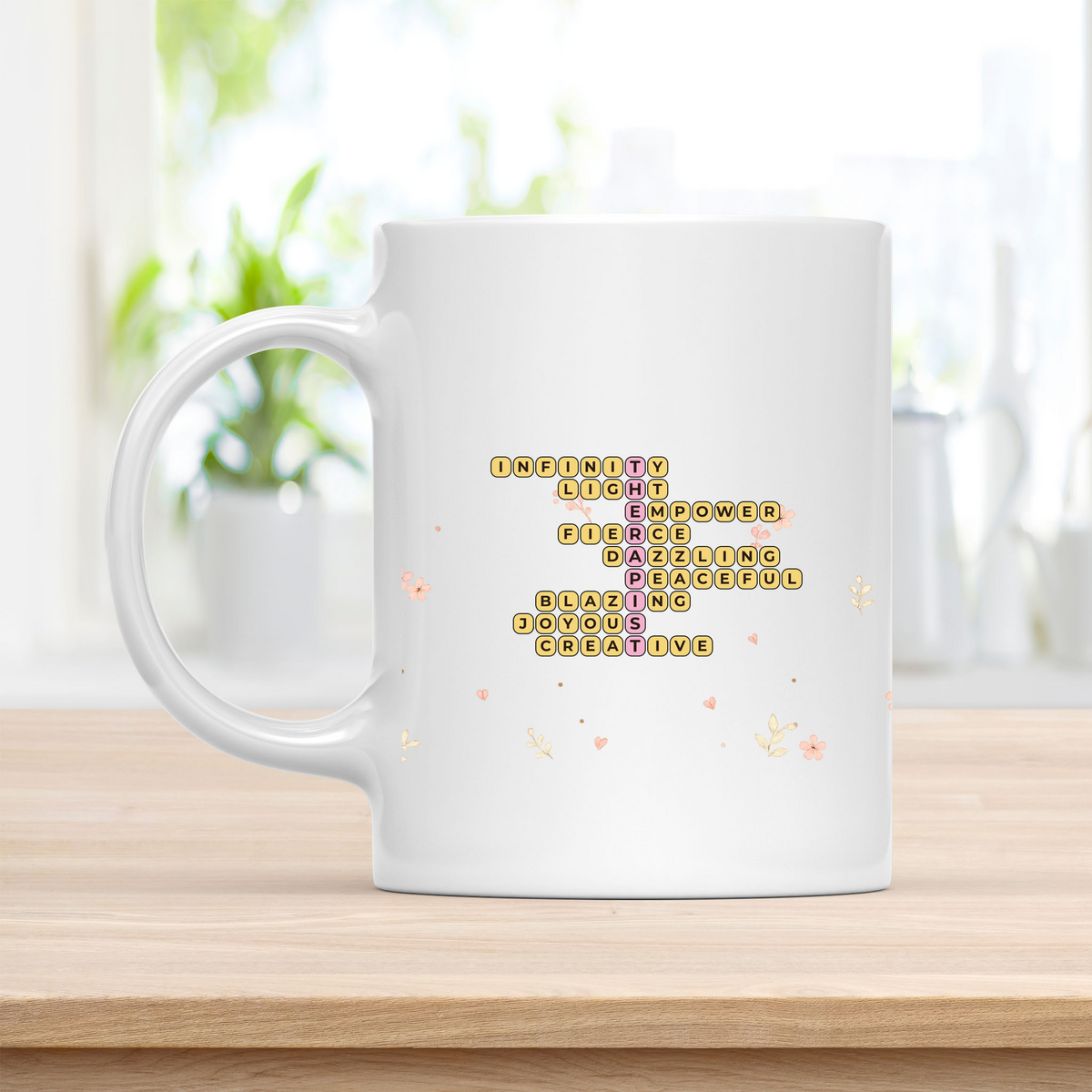 Personalized THERAPIST Crossword Mug - LCSW Licensure Celebration customcat