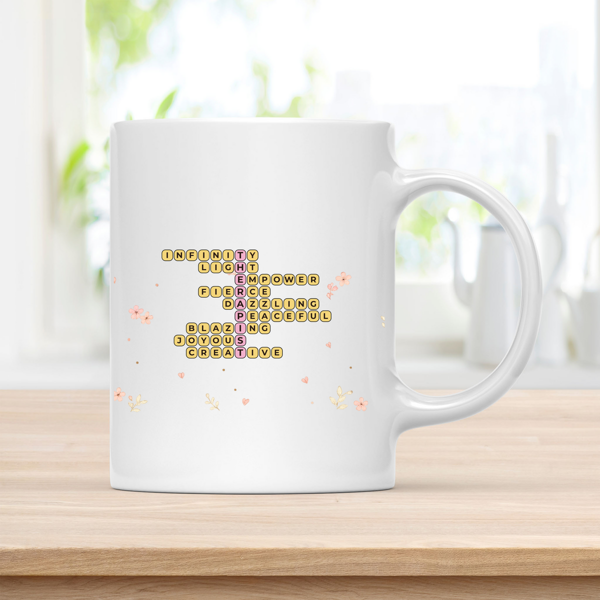 Personalized THERAPIST Crossword Mug - LCSW Licensure Celebration customcat
