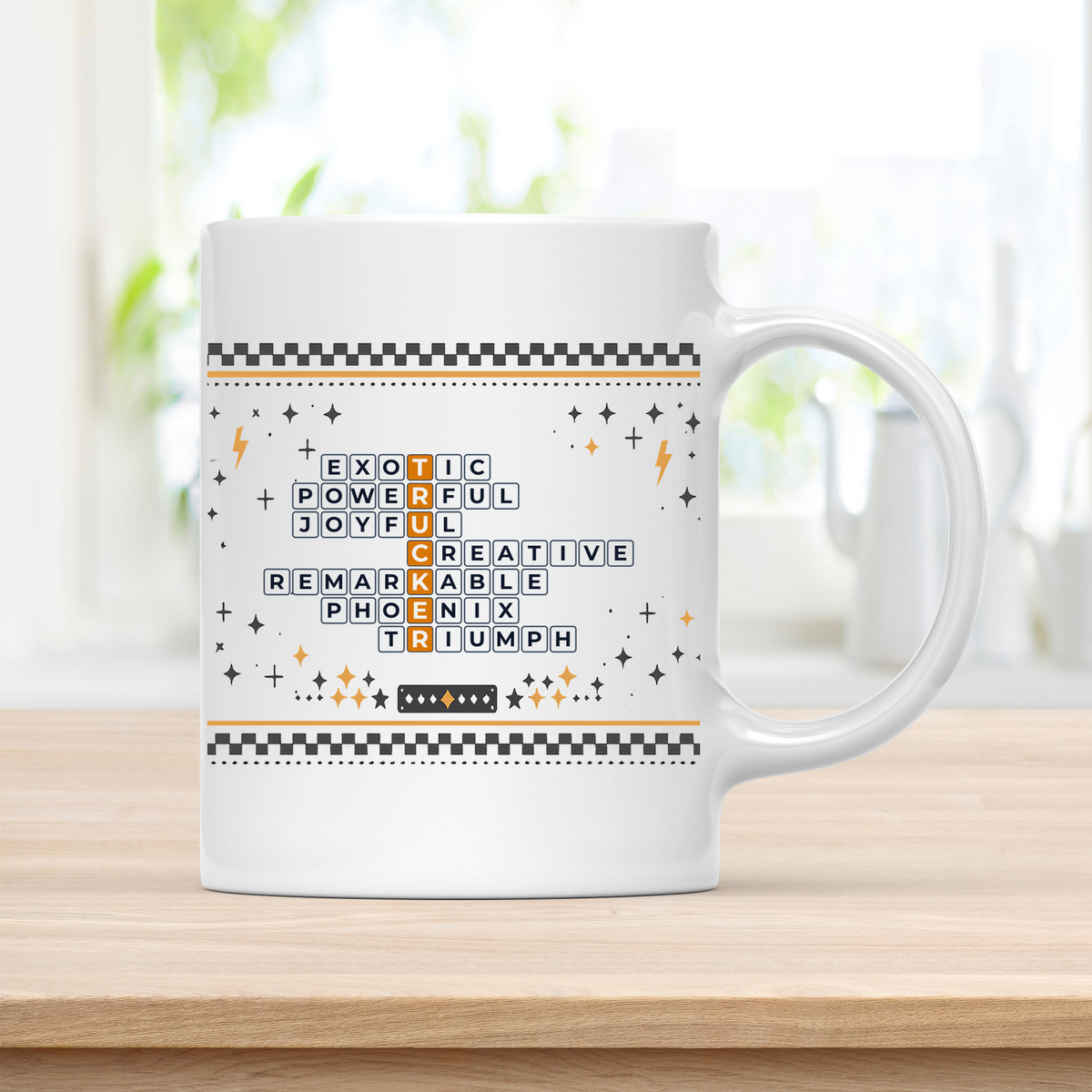 Proud Trucker Mug - Powerful &amp; Remarkable Driver Gift customcat