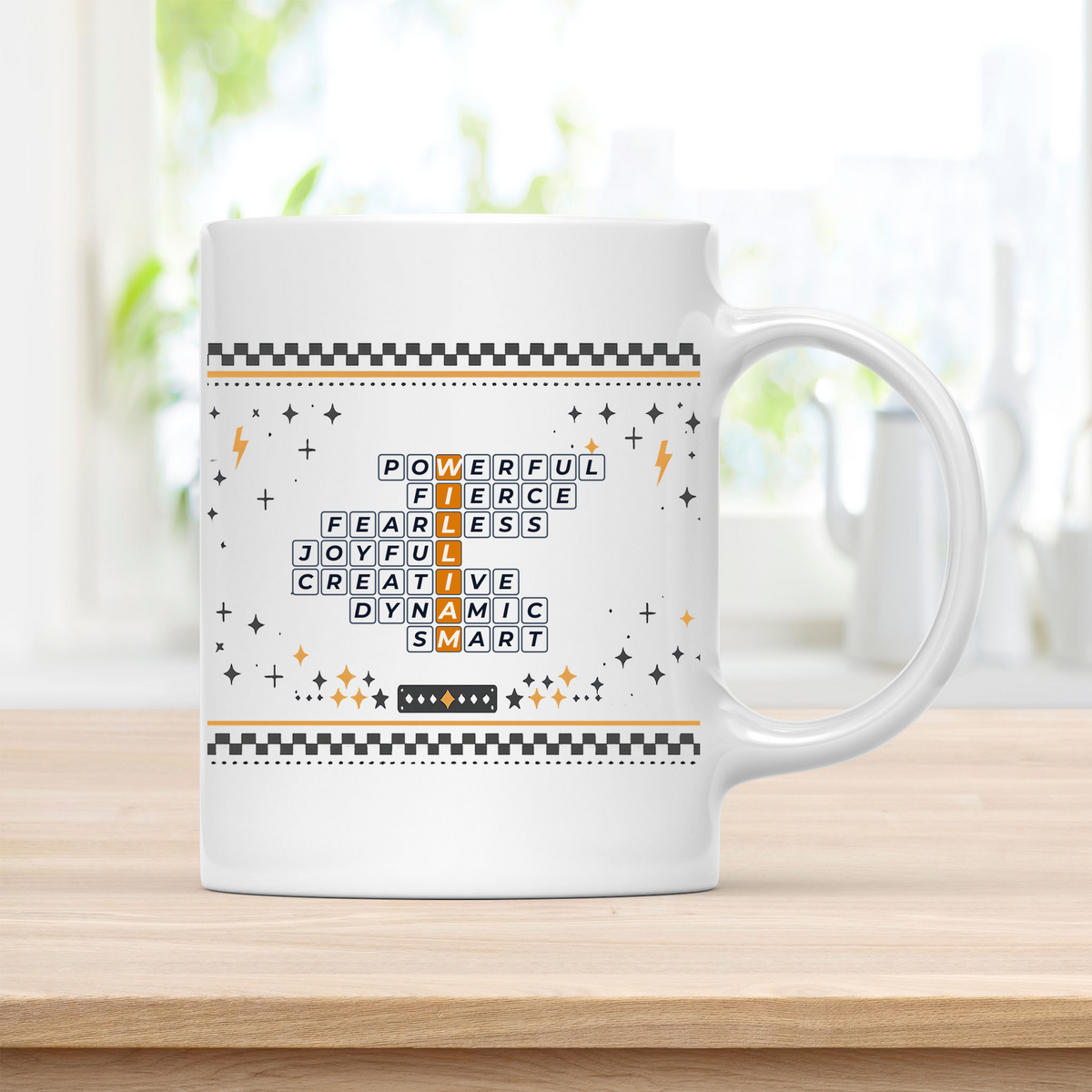 William powerful fierce ceramic mug for daily morning coffee customcat